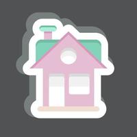 icono casa. relacionado a familia símbolo. sencillo diseño editable. sencillo ilustración vector