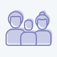 Icon Family. related to Family symbol. glyph style. simple design editable. simple illustration vector