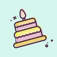 Icon Cake. related to Family symbol. Chalk Style. simple design editable. simple illustration vector