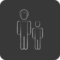 Icon Father And Son. related to Family symbol. simple design editable. simple illustration vector