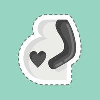 Icon Pregnancy. related to Family symbol. simple design editable. simple illustration vector