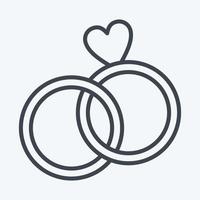 Icon Ring. related to Family symbol. simple design editable. simple illustration vector