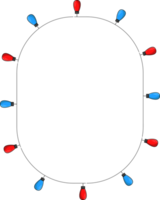 illustration de conception de décorations de noël isolée sur fond transparent png