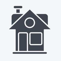 Icon House. related to Family symbol. glyph style. simple design editable. simple illustration vector
