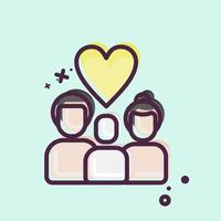 Icon Love. related to Family symbol. simple design editable. simple illustration vector