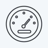 Icon Metter. related to Car Service symbol. Line Style. repairing. engine. simple illustration vector