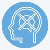 Icon Intolerance. related to Psychology Personality symbol. simple design editable. simple illustration vector