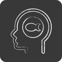 Icon Loneliness. related to Psychology Personality symbol. simple design editable. simple illustration vector