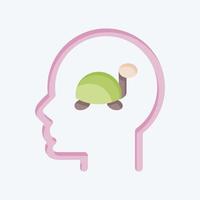 Icon Dementia. related to Psychology Personality symbol. simple design editable. simple illustration vector