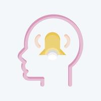 Icon Anxiety. related to Psychology Personality symbol. simple design editable. simple illustration vector