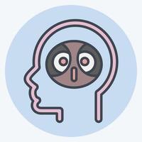 Icon Erudition. related to Psychology Personality symbol. simple design editable. simple illustration vector