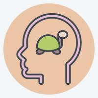Icon Dementia. related to Psychology Personality symbol. simple design editable. simple illustration vector