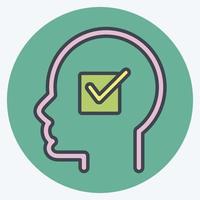 Icon Convictions. related to Psychology Personality symbol. simple design editable. simple illustration vector