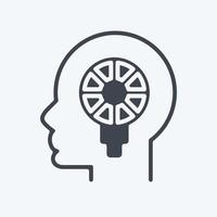 Icon Personality. related to Psychology Personality symbol. simple design editable. simple illustration vector