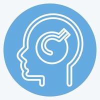 Icon Mental Problem. related to Psychology Personality symbol. simple design editable. simple illustration vector