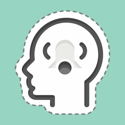 Icon Anxiety. related to Psychology Personality symbol. simple design editable. simple illustration