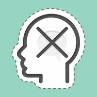 Icon Intolerance. related to Psychology Personality symbol. simple design editable. simple illustration vector