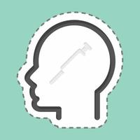 Icon Physic Addiction. related to Psychology Personality symbol. simple design editable. simple illustration vector