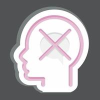 Icon Intolerance. related to Psychology Personality symbol. simple design editable. simple illustration vector
