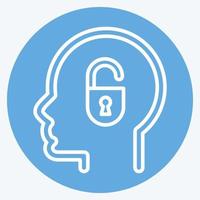 Icon Weakness. related to Psychology Personality symbol. simple design editable. simple illustration vector
