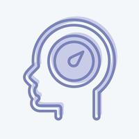 Icon Willpower. related to Psychology Personality symbol. simple design editable. simple illustration vector
