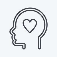 Icon Kindness. related to Psychology Personality symbol. simple design editable. simple illustration vector