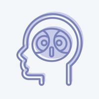 Icon Erudition. related to Psychology Personality symbol. simple design editable. simple illustration vector