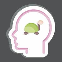 Icon Dementia. related to Psychology Personality symbol. simple design editable. simple illustration vector