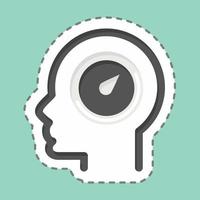 Icon Willpower. related to Psychology Personality symbol. simple design editable. simple illustration vector