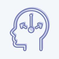 Icon Doubt. related to Psychology Personality symbol. simple design editable. simple illustration vector