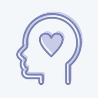 Icon Kindness. related to Psychology Personality symbol. simple design editable. simple illustration vector