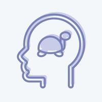 Icon Dementia. related to Psychology Personality symbol. simple design editable. simple illustration vector