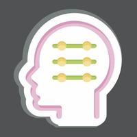 Icon Machine Learning. related to Psychology Personality symbol. simple design editable. simple illustration vector