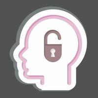 Icon Weakness. related to Psychology Personality symbol. simple design editable. simple illustration vector