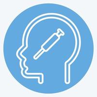 Icon Physic Addiction. related to Psychology Personality symbol. simple design editable. simple illustration vector