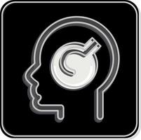 Icon Mental Problem. related to Psychology Personality symbol. simple design editable. simple illustration vector