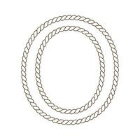 rope that forms a letter vector
