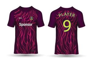 Sports jersey design for sublimation vector