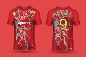 Sports jersey design for sublimation vector