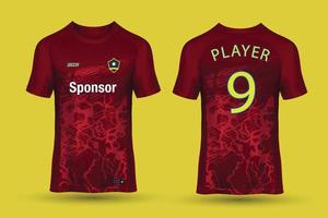 Sports jersey design for sublimation vector