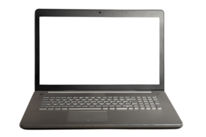 Image of a laptop. concept of internet sharing and technology png