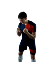 futebol cena com uma atacante futebol jogador quem exulta png