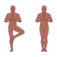 Vector design of man exercising