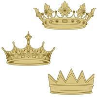 King and queen cartoon character set 6607691 Vector Art at Vecteezy