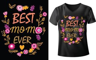 MOTHER'S DAY T-SHIRT DESIGN vector