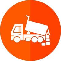 Dumper Truck Vector Icon Design