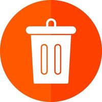 Trash Bin Vector Icon Design