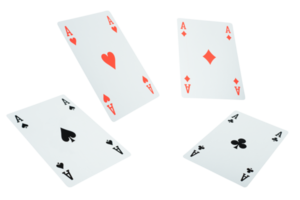 Poker playing cards. gambling and betting concept png