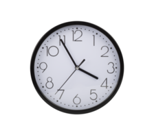 Black and vintage clock with hands. concept of time png