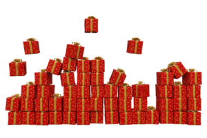 ensemble de Noël cadeaux prêt pour Noël veille png